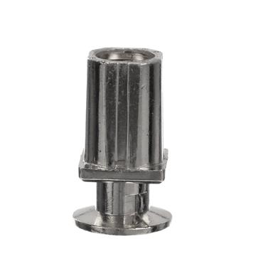 Picture of 1" Square Nickel Plated Zinc Die Cast Adjustable Flanged Foot Insert