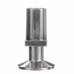 Picture of 1-1/4" Square Nickel Plated Zinc Die Cast Adjustable Flanged Foot Insert