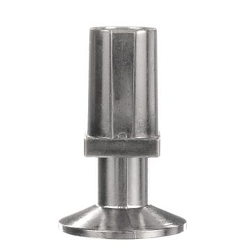 Picture of 1-1/4" Square Nickel Plated Zinc Die Cast Adjustable Flanged Foot Insert