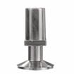 Picture of 1-1/4" Square Nickel Plated Zinc Die Cast Adjustable Flanged Foot Insert