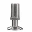 Picture of 1-1/4" Square Nickel Plated Zinc Die Cast Adjustable Flanged Foot Insert