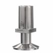 Picture of 1-1/4" Square Nickel Plated Zinc Die Cast Adjustable Flanged Foot Insert