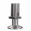 Picture of 1-1/4" Square Nickel Plated Zinc Die Cast Adjustable Flanged Foot Insert