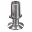 Picture of 1-1/4" Square Nickel Plated Zinc Die Cast Adjustable Flanged Foot Insert