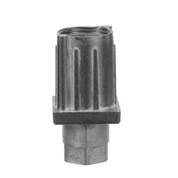 Picture of 1-1/2" Square Natural Finish Zinc Die Cast Adjustable Hex Foot Insert