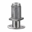 Picture of 2" Square Stainless Steel Clad Zinc Die Cast Adjustable Flanged Foot Insert With Mounting Holes