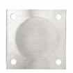 Picture of 1-5/8" x 3-1/8" H Stainless Steel Leg Socket With 3-1/2" x 3-1/2" Welded Mounting Plate