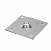 Picture of 3-1/2" x 3-1/2" Zinc Plated Steel Removable Mounting Plate With 5/8-11 Tapped Center Hole