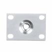 Picture of 3-5/8"L x 2-1/2"W Zinc Plated Steel Removable Mounting Plate With 1/2-13 Tapped Center Hole