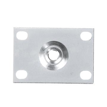 Picture of 3-5/8"L x 2-1/2"W Zinc Plated Steel Removable Mounting Plate With 1/2-13 Tapped Center Hole