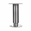 Picture of 1-5/8"OD x 6"H Stainless Steel Security Equipment Leg With Welded Mounting Plate And Adjustable Flanged Toe With Holes
