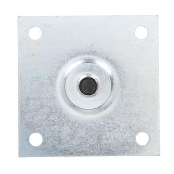 Picture of 1-5/8"OD x 6"H Stainless Steel Equipment Leg With Removable Mounting Plate And Adjustable Flanged Toe With Holes