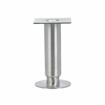 Picture of 1-5/8"OD x 6"H Stainless Steel Equipment Leg With Removable Mounting Plate And Adjustable Flanged Toe With Holes