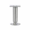 Picture of 1-5/8"OD x 6"H Stainless Steel Equipment Leg With Removable Mounting Plate And Adjustable Flanged Toe With Holes
