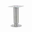 Picture of 1-5/8"OD x 6"H Stainless Steel Equipment Leg With Removable Mounting Plate And Adjustable Flanged Toe With Holes