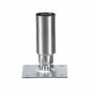 Picture of 1-5/8"OD x 4"H Stainless Steel Equipment Leg With Removable Mounting Plate  And Adjustable Hex Toe
