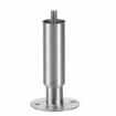 Picture of 1-5/8"OD x 6"H Stainless Steel Security Equipment Leg With 1/2-13 x 3/4"L Protruding Stud And Adjustable Flanged Toe With Holes