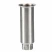 Picture of 2"OD x 6"H Stainless Steel Equipment Leg With Plain Top And Adjustable Hex Toe