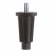 Picture of 2-1/2" H Black Thermoplastic Appliance Leg With 3/8-16 x 5/8"L Protruding Stud And Adjustable Hex Toe
