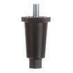 Picture of 2-1/2" H Black Thermoplastic Appliance Leg With 3/8-16 x 5/8"L Protruding Stud And Adjustable Hex Toe