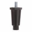 Picture of 2-1/2" H Black Thermoplastic Appliance Leg With 3/8-16 x 5/8"L Protruding Stud And Adjustable Hex Toe