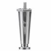 Picture of 4" H Chrome Plated Thermoplastic Appliance Leg With 3/8-16 x 5/8"L Protruding Stud And Adjustable Flanged Toe