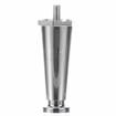 Picture of 4" H Chrome Plated Thermoplastic Appliance Leg With 3/8-16 x 5/8"L Protruding Stud And Adjustable Flanged Toe