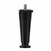Picture of 4" H Black Thermoplastic Appliance Leg With 3/8-16 x 5/8"L Protruding Stud And Adjustable Flanged Toe