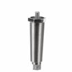 Picture of 4" H Nickel Plated Die Cast Appliance Leg With 3/8-16 x 5/8"L Protruding Stud And Adjustable Hex Toe