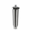 Picture of 4" H Nickel Plated Die Cast Appliance Leg With 3/8-16 x 5/8"L Protruding Stud And Adjustable Hex Toe
