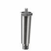 Picture of 4" H Nickel Plated Die Cast Appliance Leg With 5/16-18 x 3/8"L Protruding Stud And Adjustable Hex Toe