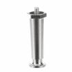 Picture of 4" H Nickel Plated Die Cast Appliance Leg With 3/8-16 x 5/8"L Protruding Stud And Adjustable Flanged Toe