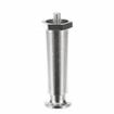 Picture of 4" H Nickel Plated Die Cast Appliance Leg With 1/4-20 x 3/8"L Protruding Stud And Adjustable Flanged Toe