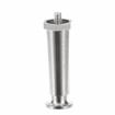 Picture of 4" H Nickel Plated Die Cast Appliance Leg With 1/4-20 x 3/8"L Protruding Stud And Adjustable Flanged Toe