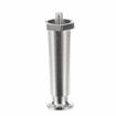 Picture of 4" H Nickel Plated Die Cast Appliance Leg With 1/4-20 x 3/8"L Protruding Stud And Adjustable Flanged Toe