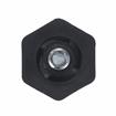Picture of 1" H Black Thermoplastic Appliance Leg With 1/4-20 x 1/2" L Protruding Stud and Adjustable Round Toe