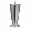 Picture of 4" H Nickel Plated Thermoplastic Appliance Leg With 1/2-13 x 1/2" L Protruding Stud and Nickel Plated Die Cast Adjustable Flanged Toe