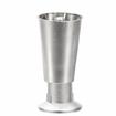 Picture of 4" H Nickel Plated Thermoplastic Appliance Leg With 1/2-13 Flush Stud and Nickel Plated Die Cast Adjustable Flanged Toe