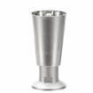 Picture of 4" H Nickel Plated Thermoplastic Appliance Leg With 1/2-13 Flush Stud and Nickel Plated Die Cast Adjustable Flanged Toe
