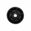 Picture of 4" H Black High Temperature Thermoplastic Appliance Leg With 3/8-16 x 1/2" L Protruding Stud and Nickel Plated Die Cast Flanged Toe