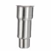 Picture of 2" OD x 6" H Stainless Steel Flared Top Equipment Leg With Adjustable Round Toe For Weld Application