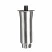 Picture of 2" OD x 6" H Stainless Steel Flared Top Equipment Leg With 3/4-10 x 3/4" L Protruding Stud And Adjustable Hex Toe