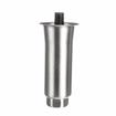 Picture of 2" OD x 6" H Stainless Steel Flared Top Equipment Leg With 3/4-10 x 3/4" L Protruding Stud And Adjustable Hex Toe