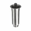 Picture of 2" OD x 6" H Stainless Steel Flared Top Equipment Leg With 3/4-10 x 3/4" L Protruding Stud And Adjustable Hex Toe