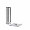 Picture of 2" OD x 6" H Stainless Steel Heavy Duty Equipment Leg With 3-1/2" Square Removable Mounting Plate And Adjustable Hex Toe