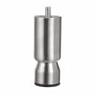 Picture of  4" Satin Stainless Steel Appliance Leg, 1.5" OD and 3/8-16 Protruding Stud