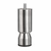 Picture of  4" Satin Stainless Steel Appliance Leg, 1.5" OD and 3/8-16 Protruding Stud