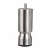 Picture of  4" Satin Stainless Steel Appliance Leg, 1.5" OD and 3/8-16 Protruding Stud