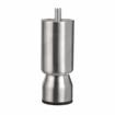Picture of  4" Satin Stainless Steel Appliance Leg, 1.5" OD and 3/8-16 Protruding Stud