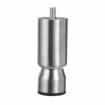 Picture of  4" Satin Stainless Steel Appliance Leg, 1.5" OD and 3/8-16 Protruding Stud